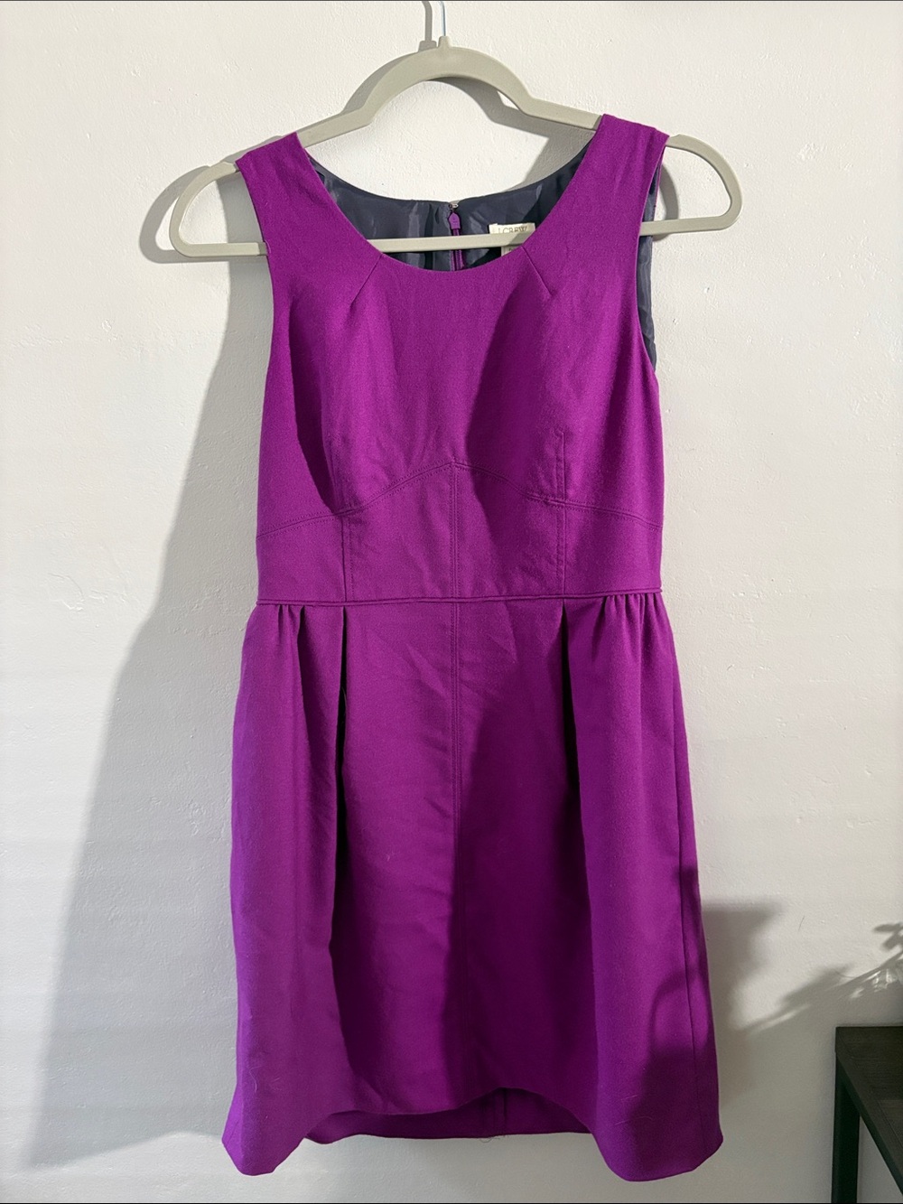 J. Crew Allie Sleeveless Dress in Purple